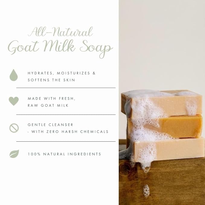 All Natural Goat Milk Soap - Eucalyptus Spearmint, Paraben & GMO Free | Bend Soap Company, Handmade in USA (4 x 4.5oz)