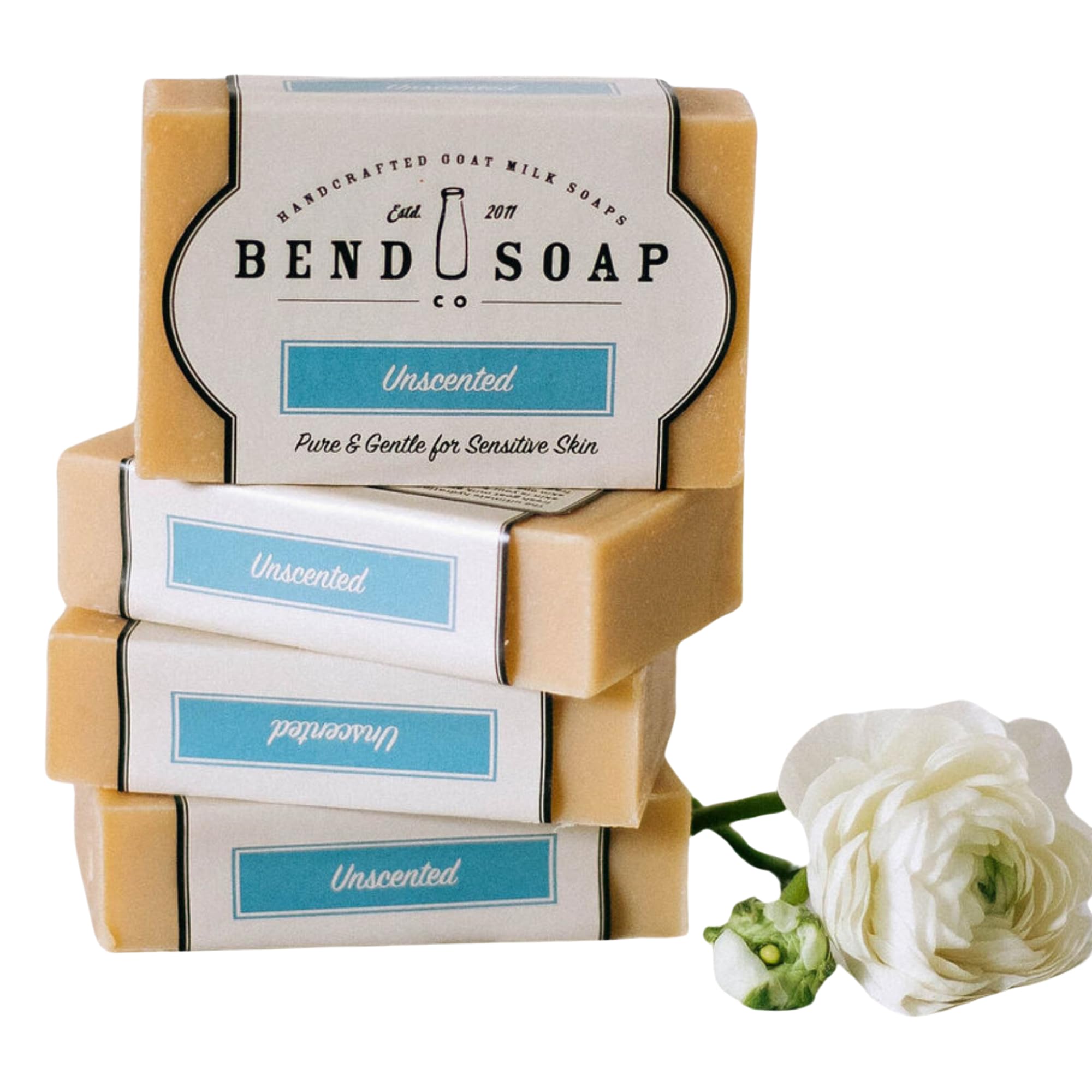 Bend Soap Company All Natural Unscented Goat Milk Soap - 18 oz (Pack of 4)