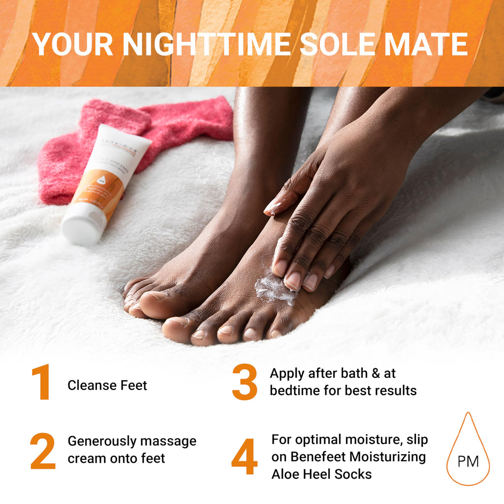 Benefeet Sweet Dreams Overnight Foot Repair – 3-Pack Night Cream for Detox, Hydration & Soft Feet