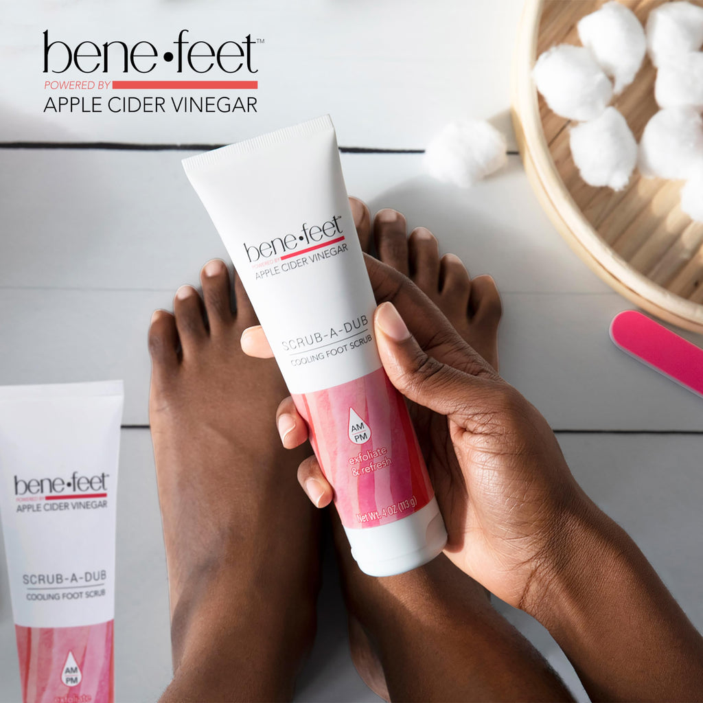 Benefeet Scrub-A-Dub Cooling Foot Scrub – 2 Pack for Exfoliation & Refresh