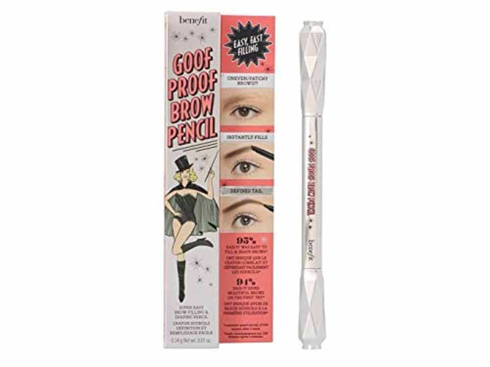 Benefit Goof Proof Brow Pencil Shade 04 Medium Brown | Easy Eyebrow Shaping & Filling