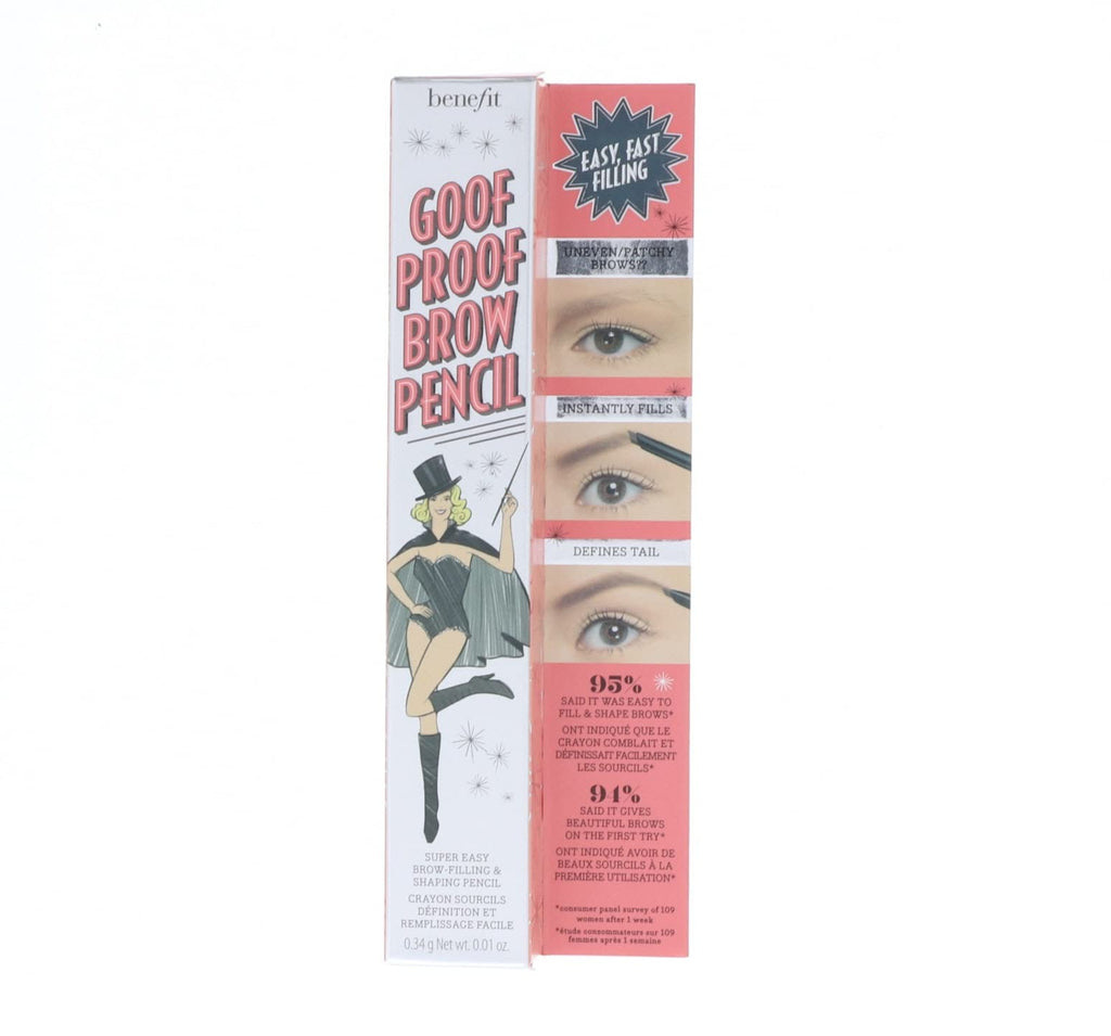 Benefit Goof Proof Brow Pencil DLX 0.01 oz — Shade 03 Medium | Easy Shape & Fill