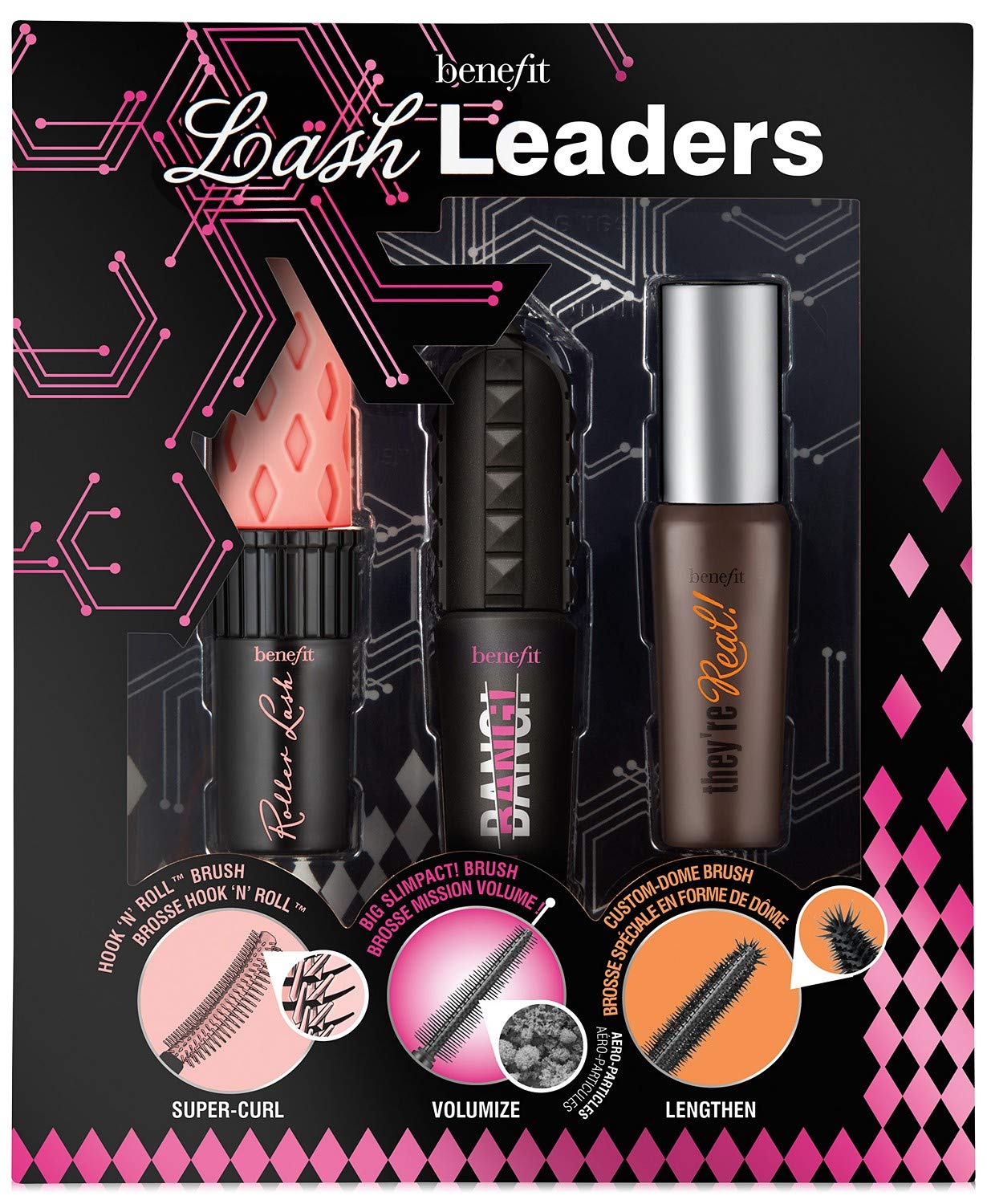 Benefit Lash Leader Mini Travel Size Trio: Roller Lash, BADgal BANG and They're Real