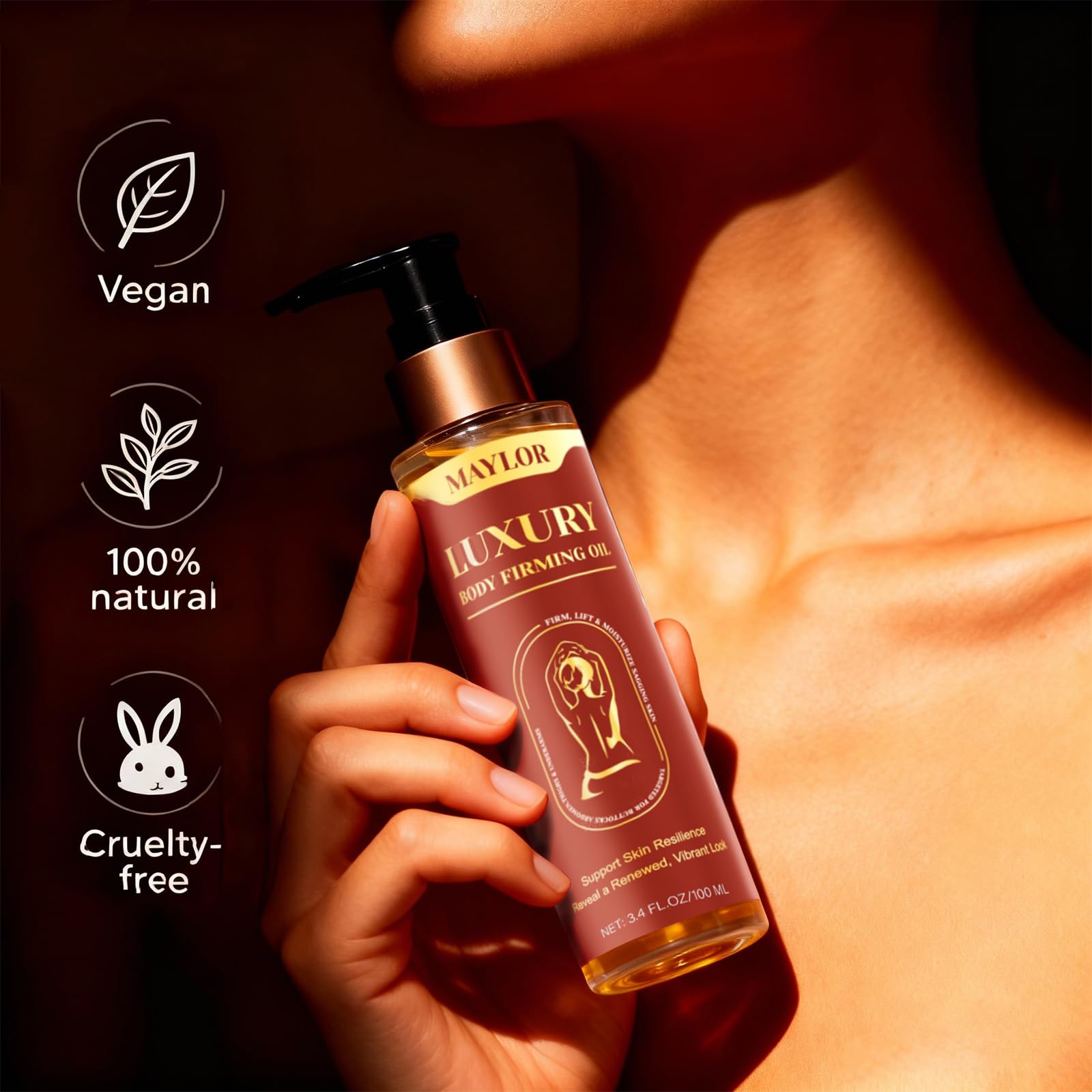 BENIX Body Firming Oil – Luxury Toning & Tightening for Crepey Skin | Hydration & Texture