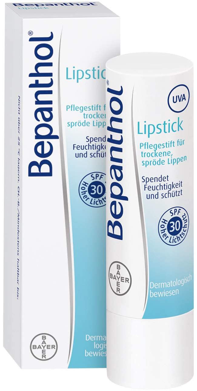 Bepanthol Lipstick with Dexpanthenol, SPF 30 & Vitamin E – Moisturizing Lip Care 4.5 g