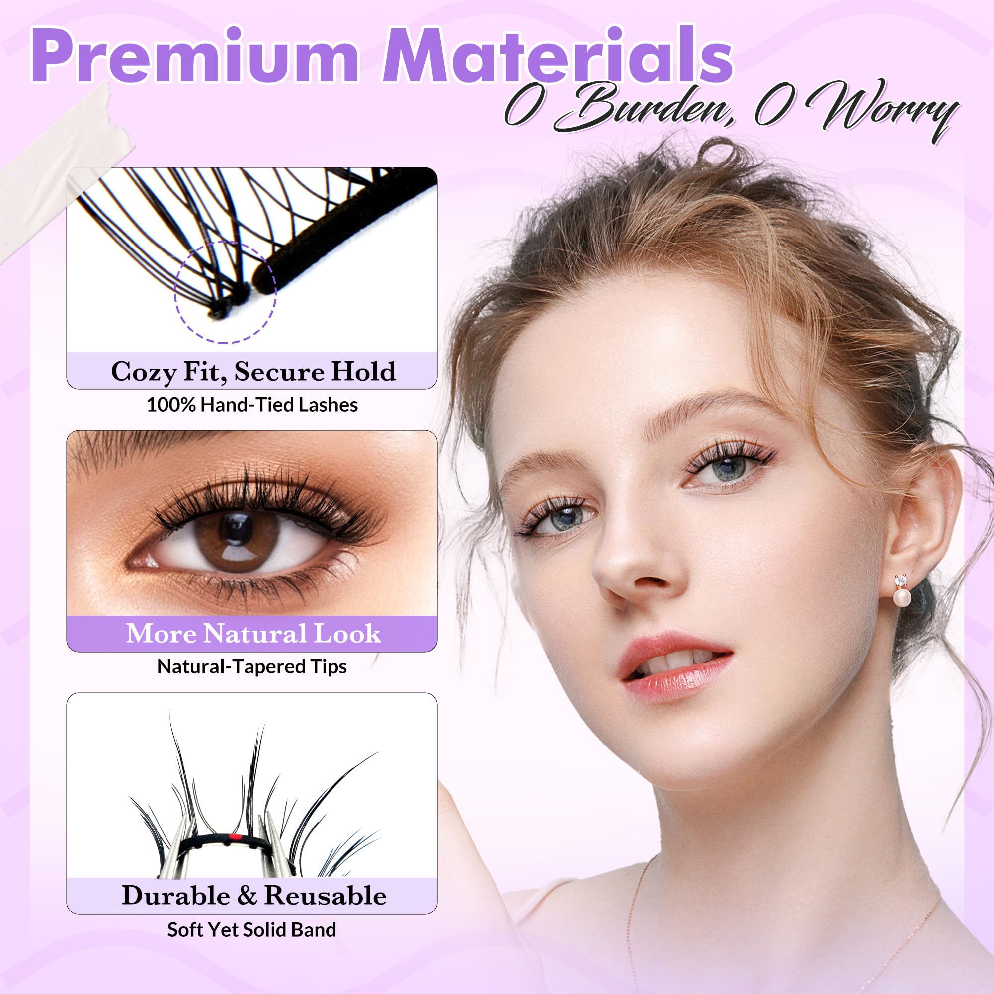 Bepholan CS100 Soft Magnetic Lashes – Glue-Free, Reusable with Applicator