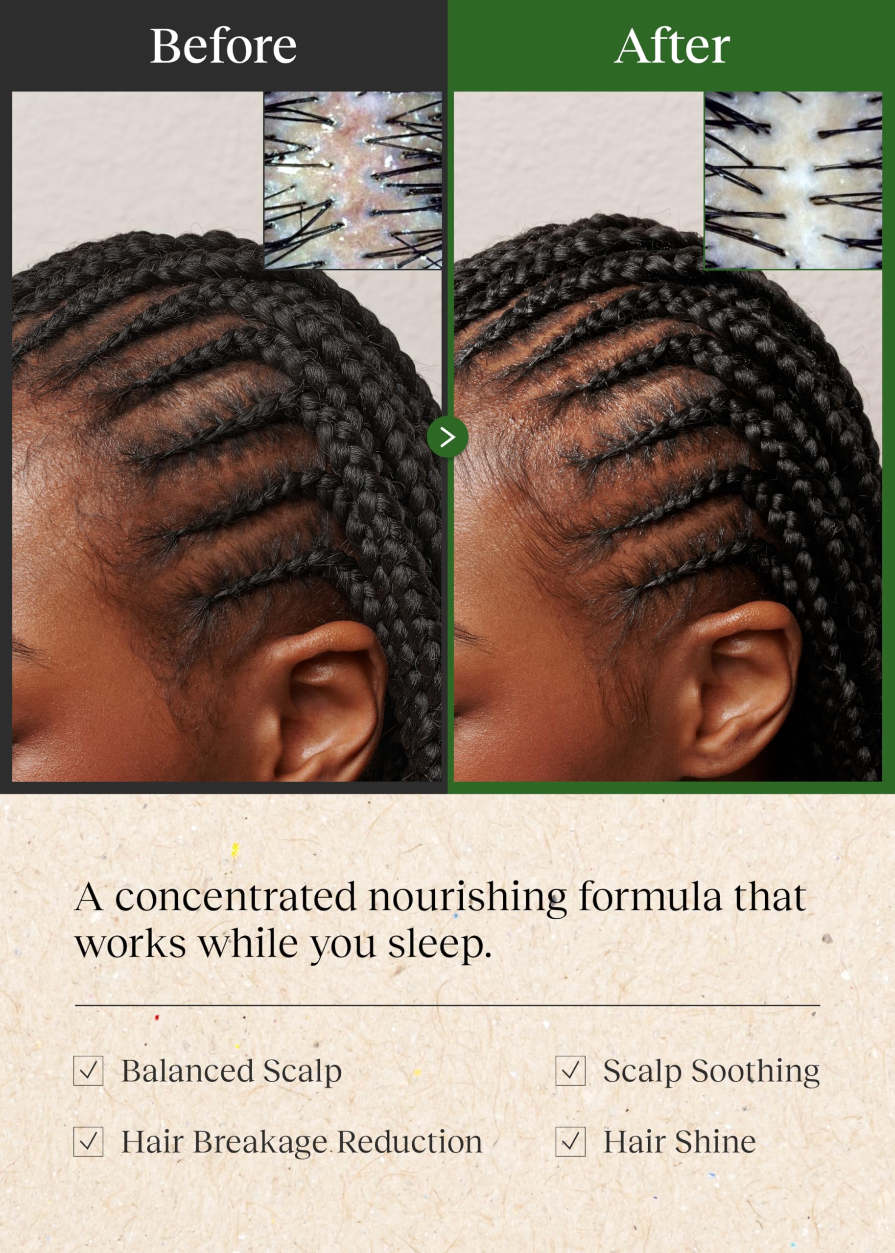 Bephor Braid Rev Scalp Sleeping Oil Balm – 3-in-1 Korean Scalp Treatment | 2.65 oz