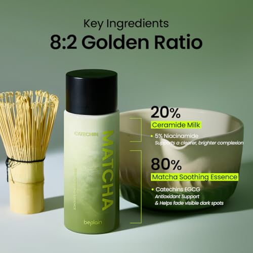 beplain Matcha Catechin Skin Purifying Essence | Hydrating & Balancing for Glowy, Healthy Skin | Sensitive Skin (150 ml)