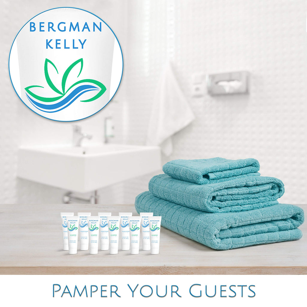 Bergman Kelly Travel Shampoo & Conditioner Set – 0.5 fl oz, 100 pcs, White Tea