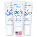 BERGMAN KELLY Travel Size Lotion 1oz – White Tea Scent, 200 Count Bulk Hotel Amenities