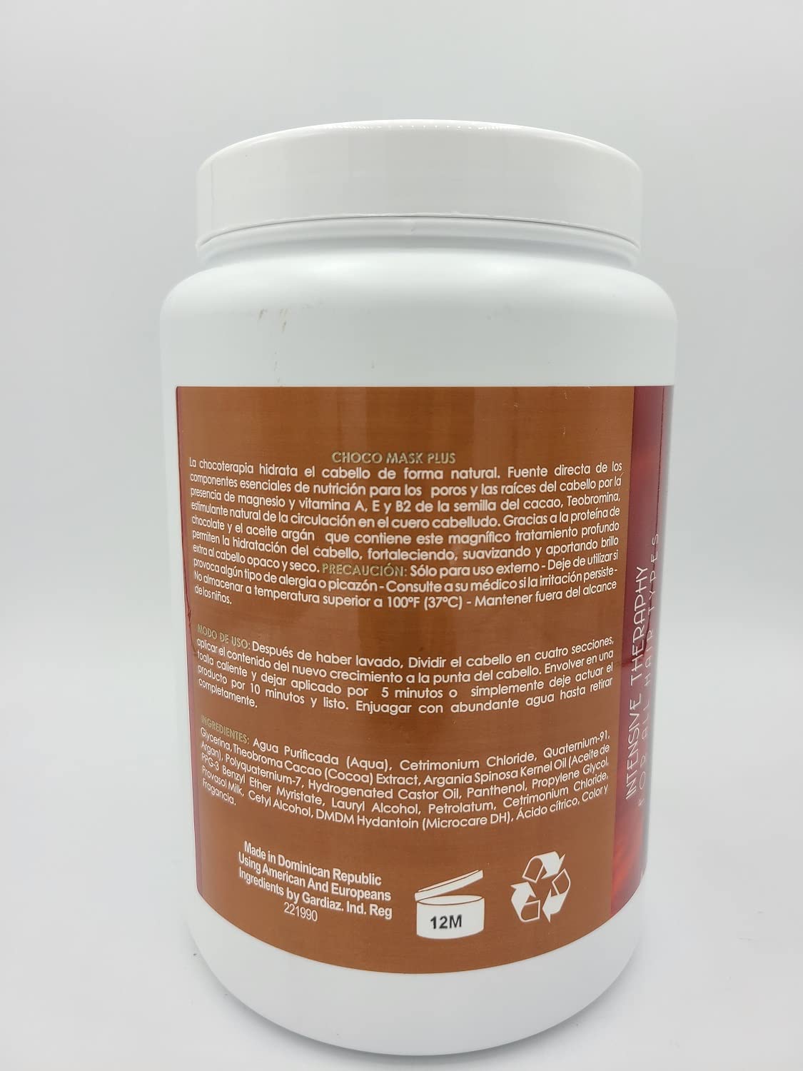 Bergotti G Ma Golez Intensive Theraphy Choco Mask Plus 60 oz — Deep Conditioning Mask