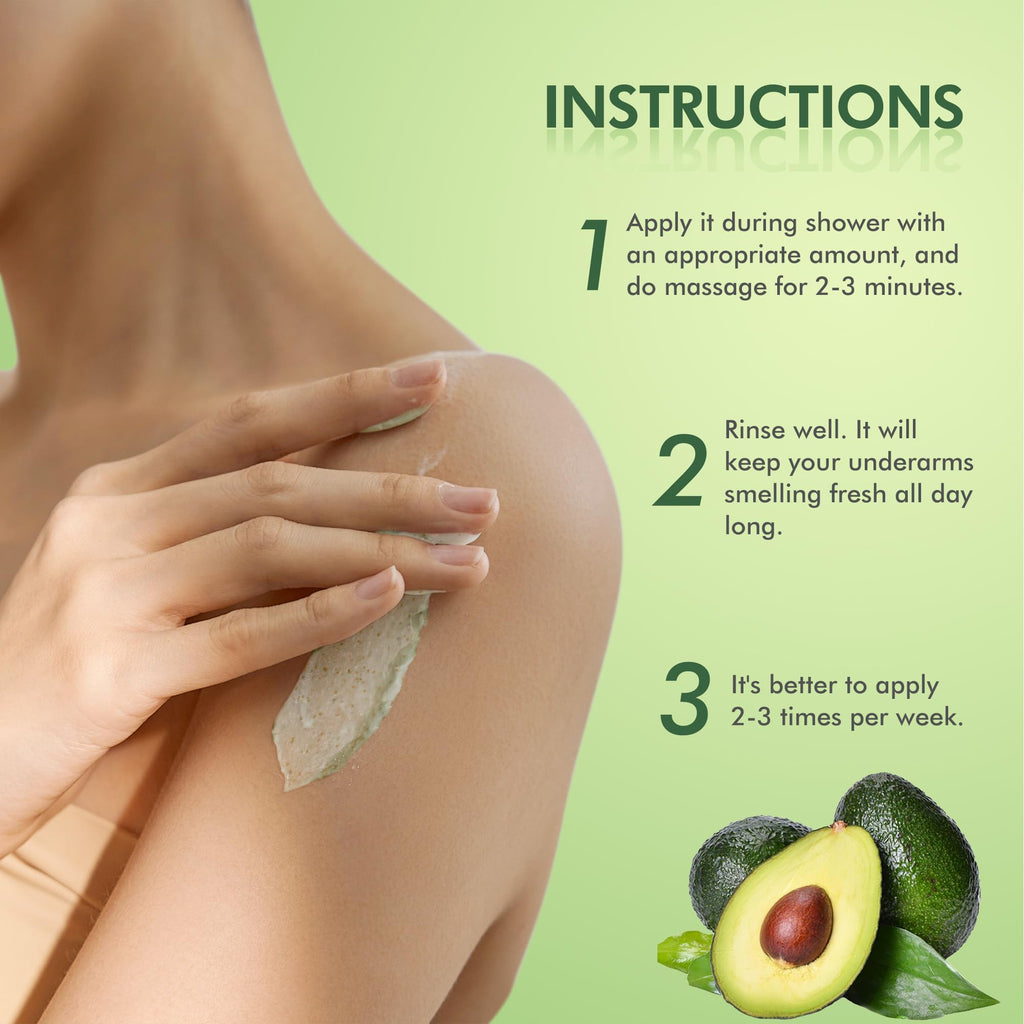 Berlaney Armpit Detox & Scrub – Shea Butter + Coconut, 8.82oz