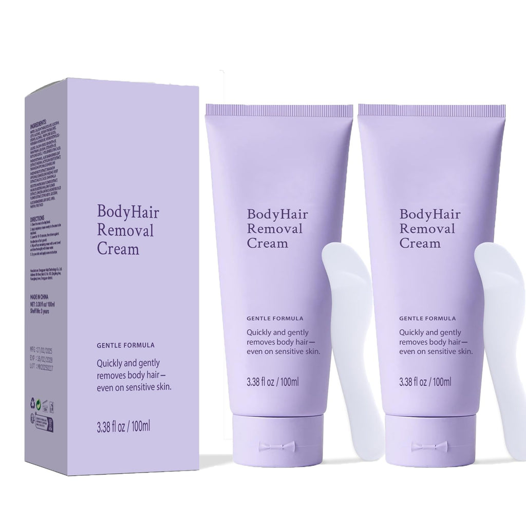 Bership 2pc Hair Removal Cream – Gentle for Sensitive Skin (Legs, Arms, Bikini)