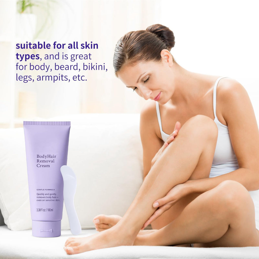 Bership 2pc Hair Removal Cream – Gentle for Sensitive Skin (Legs, Arms, Bikini)