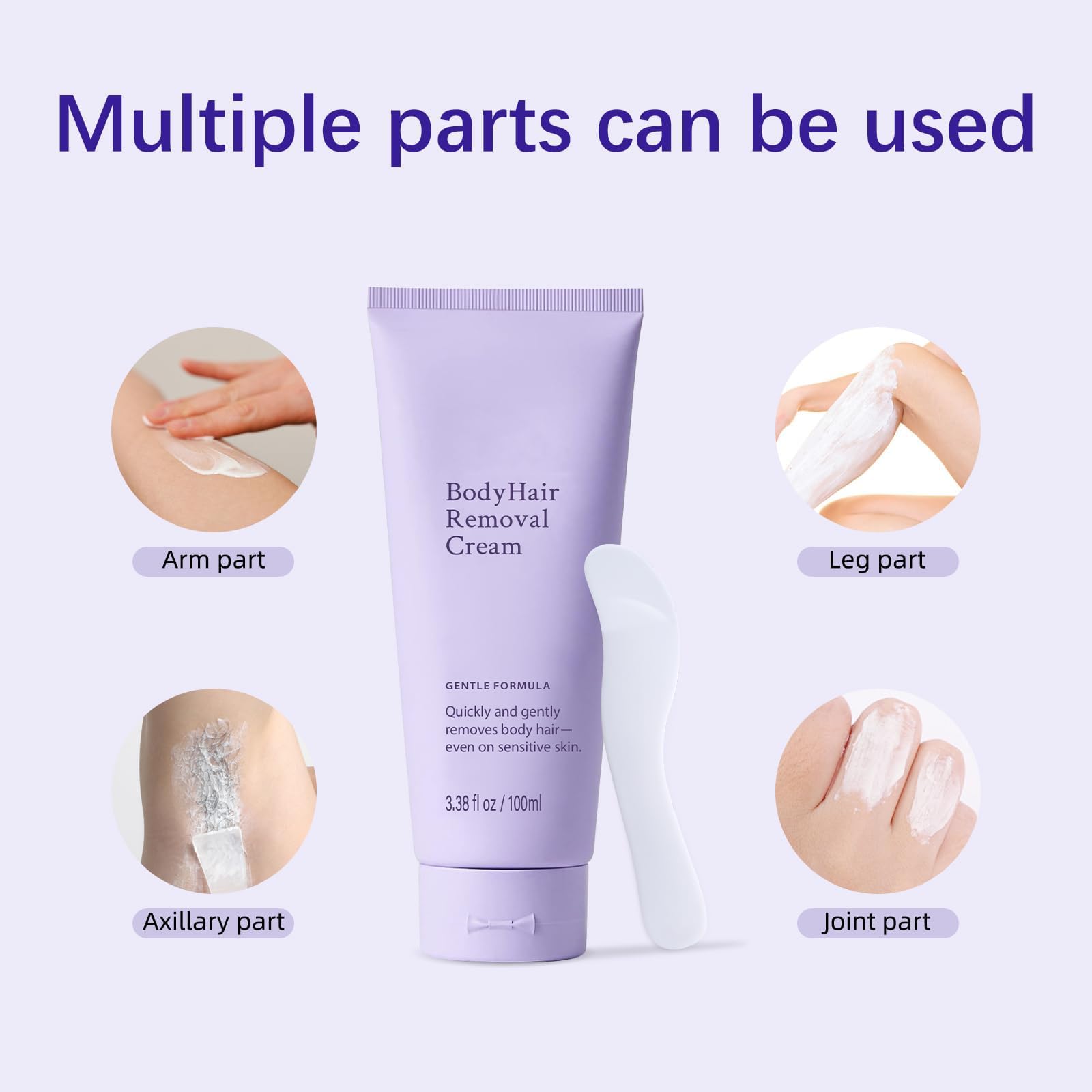 Bership 2pc Hair Removal Cream – Gentle for Sensitive Skin (Legs, Arms, Bikini)