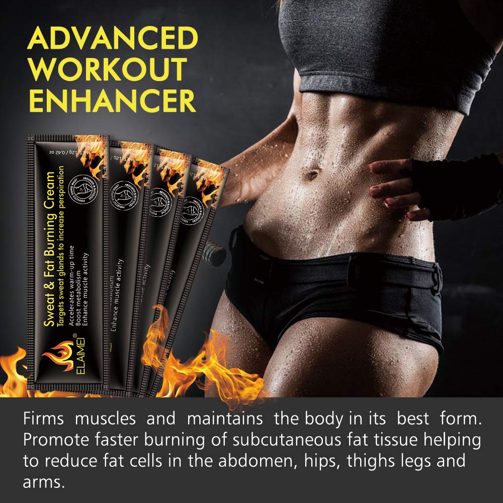 BERVEAL 10 Pack Hot Cream – Sweat & Burn Workout Enhancer for Firming & Slimming