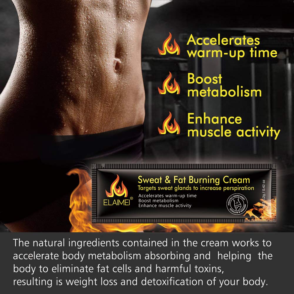 BERVEAL 10 Pack Hot Cream – Sweat & Burn Workout Enhancer for Firming & Slimming