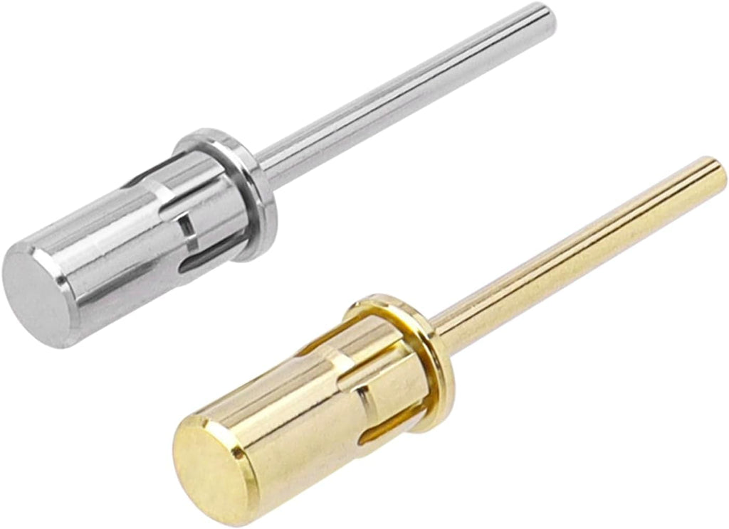Bestgle 2Pcs Nail Art Easy-Off Mandrel Bit 3/32in Shanks for Electric Nail File