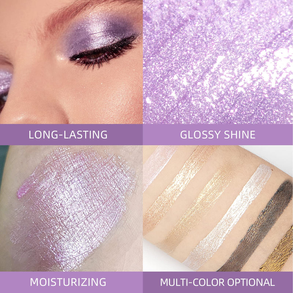 BestLand 12 Colors Liquid Glitter Eyeshadow Set Color A | Metallic Glitter, Waterproof & Quick-Drying