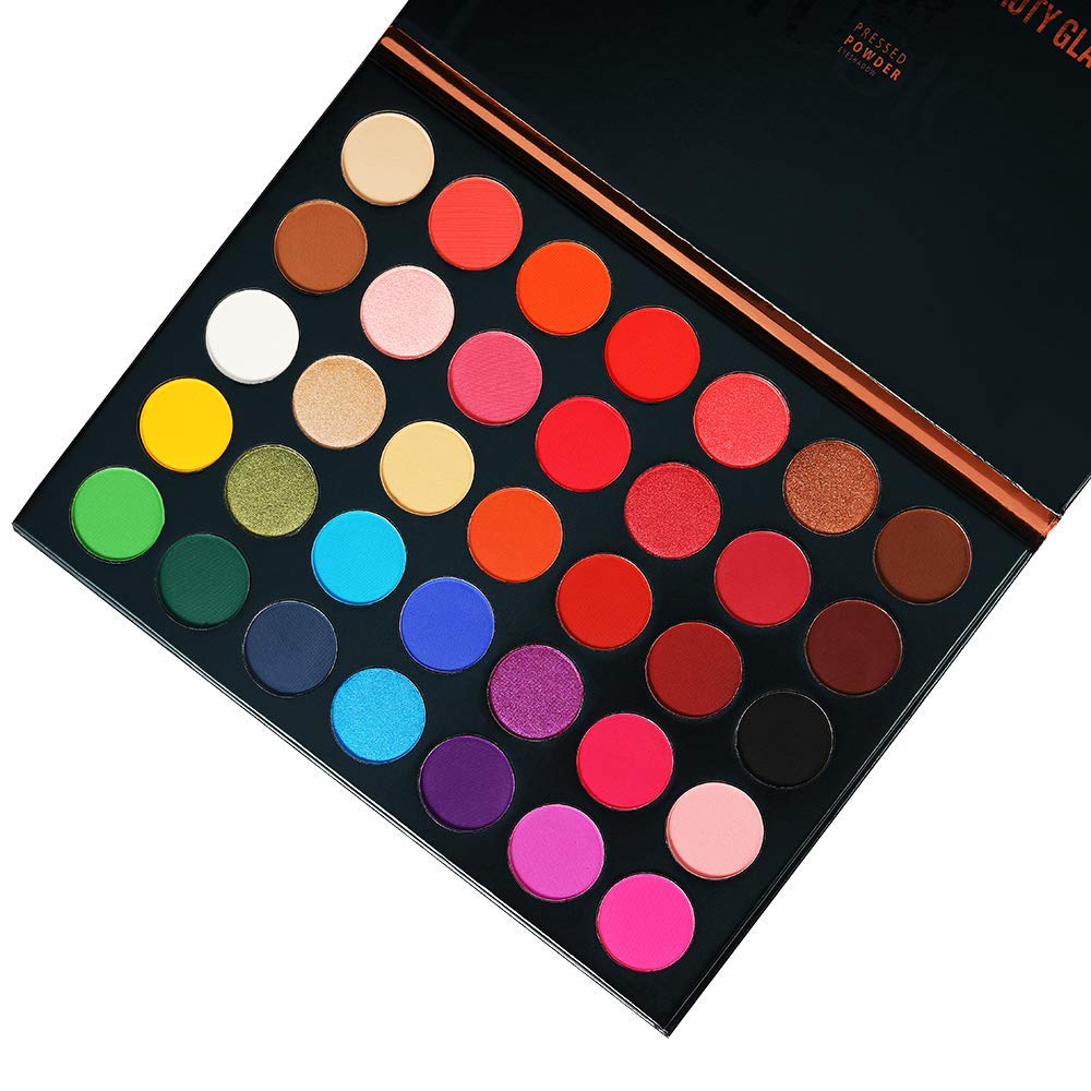 BestLand 35-Color Studio Eyeshadow Palette – Matte, Metallic & Shimmer Finishes