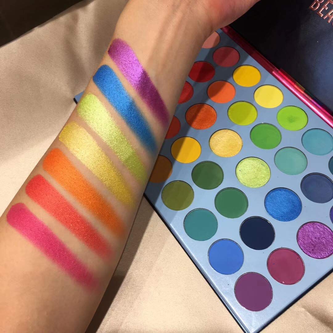 BestLand 39-Color Rainbow Eyeshadow Palette – Matte & Metallic Shades