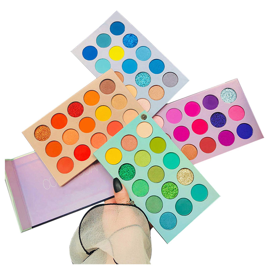 BestLand 60 Colors Eyeshadow Palette | 4-in-1 Color Board, Highly Pigmented Glitter Matte Shimmer