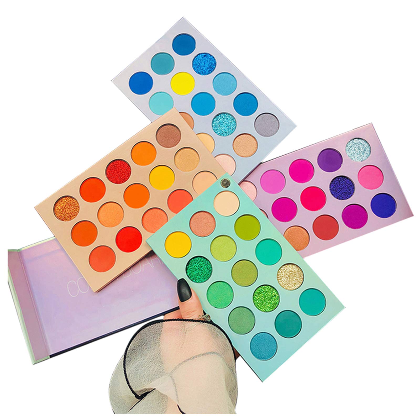 BestLand 60 Colors Eyeshadow Palette | 4-in-1 Color Board, Highly Pigmented Glitter Matte Shimmer