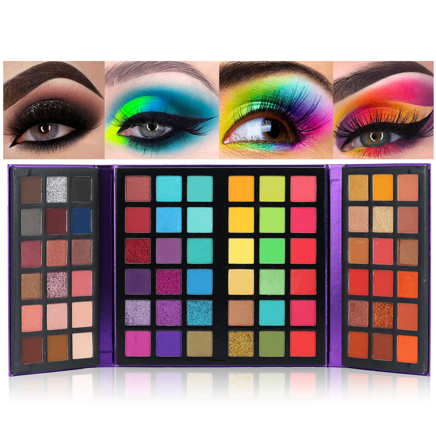 BestLand 72-Color Ultra Secret Eyeshadow Palette — 4-in-1 Color Board