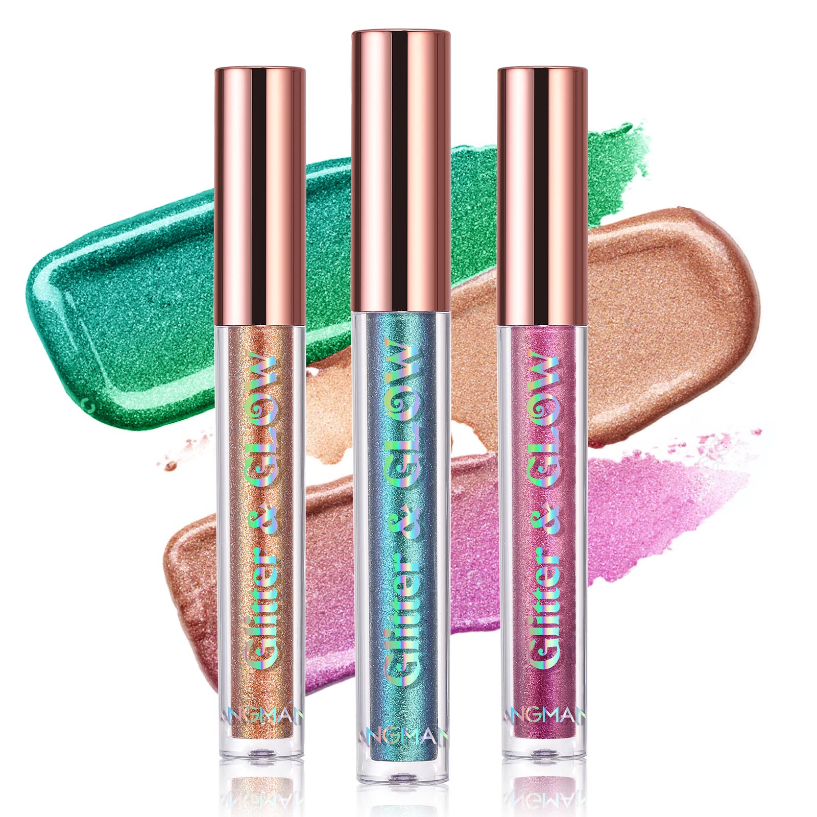 BestLand Liquid Glitter Eyeshadow Set – Multichrome, Long-Lasting, Quick-Drying, Water-Infused Sparkle