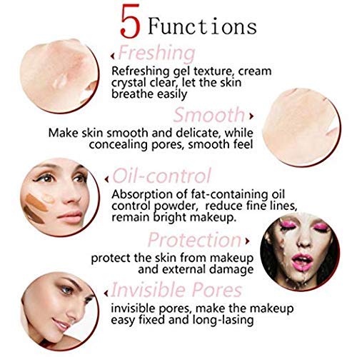 BestLand 5PCS PHOERA Foundation Set – Matte, Full Coverage, Oil-Control (102 Nude) | Primer, Brush, Sponge