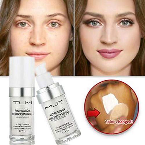 BestLand 2PCS TLM Colour Changing Foundation – Flawless Coverage, Lightweight, SPF15, Hydrating BB Cream Base