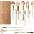 BESTOPE PRO Makeup Brushes Set - 18 Pcs, Double-Ended, Case Included