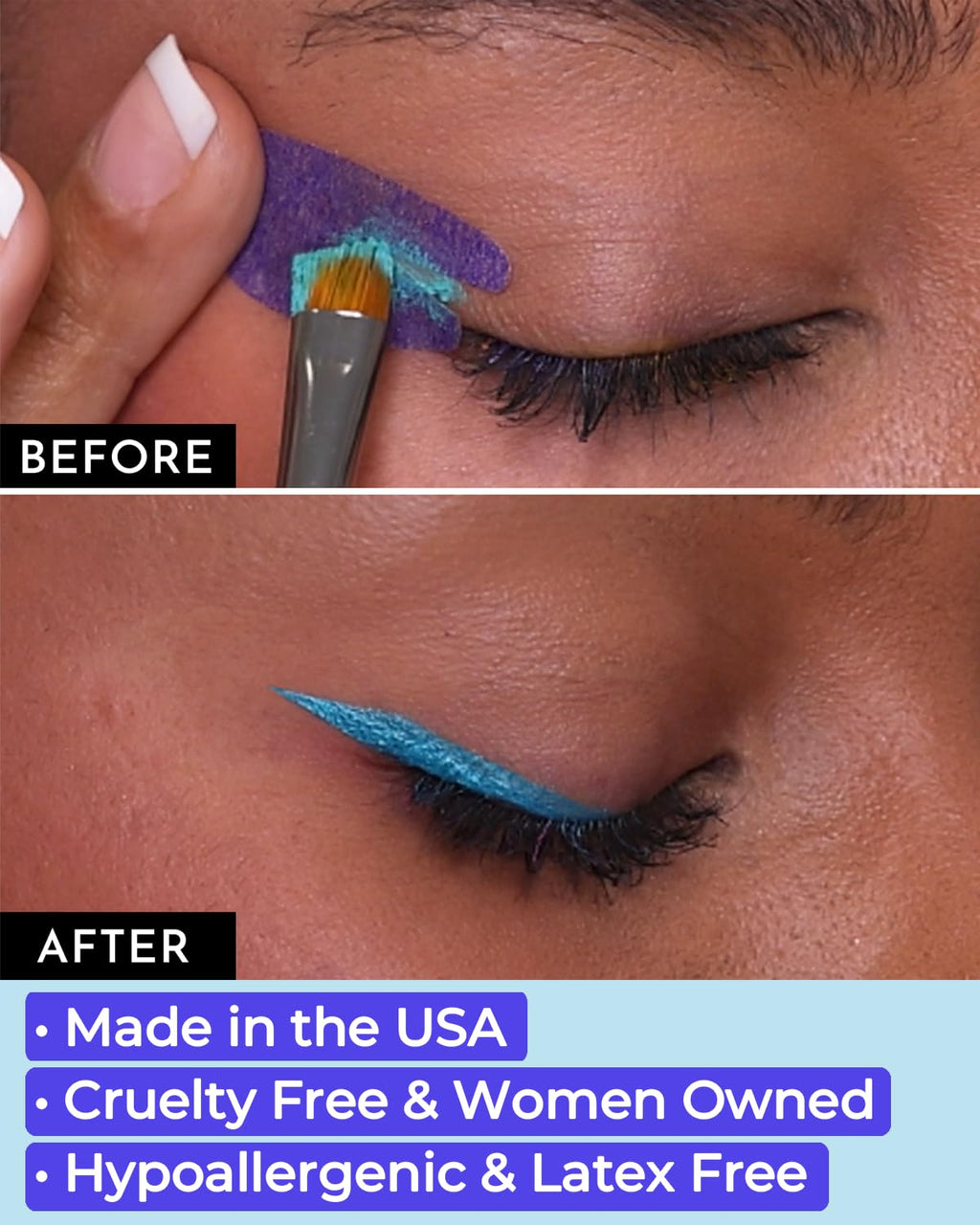 Beth Bender Beauty Pro Go Eyeliner Stencil — Cat Eye Kit, Made in USA, Cruelty-Free & Vegan
