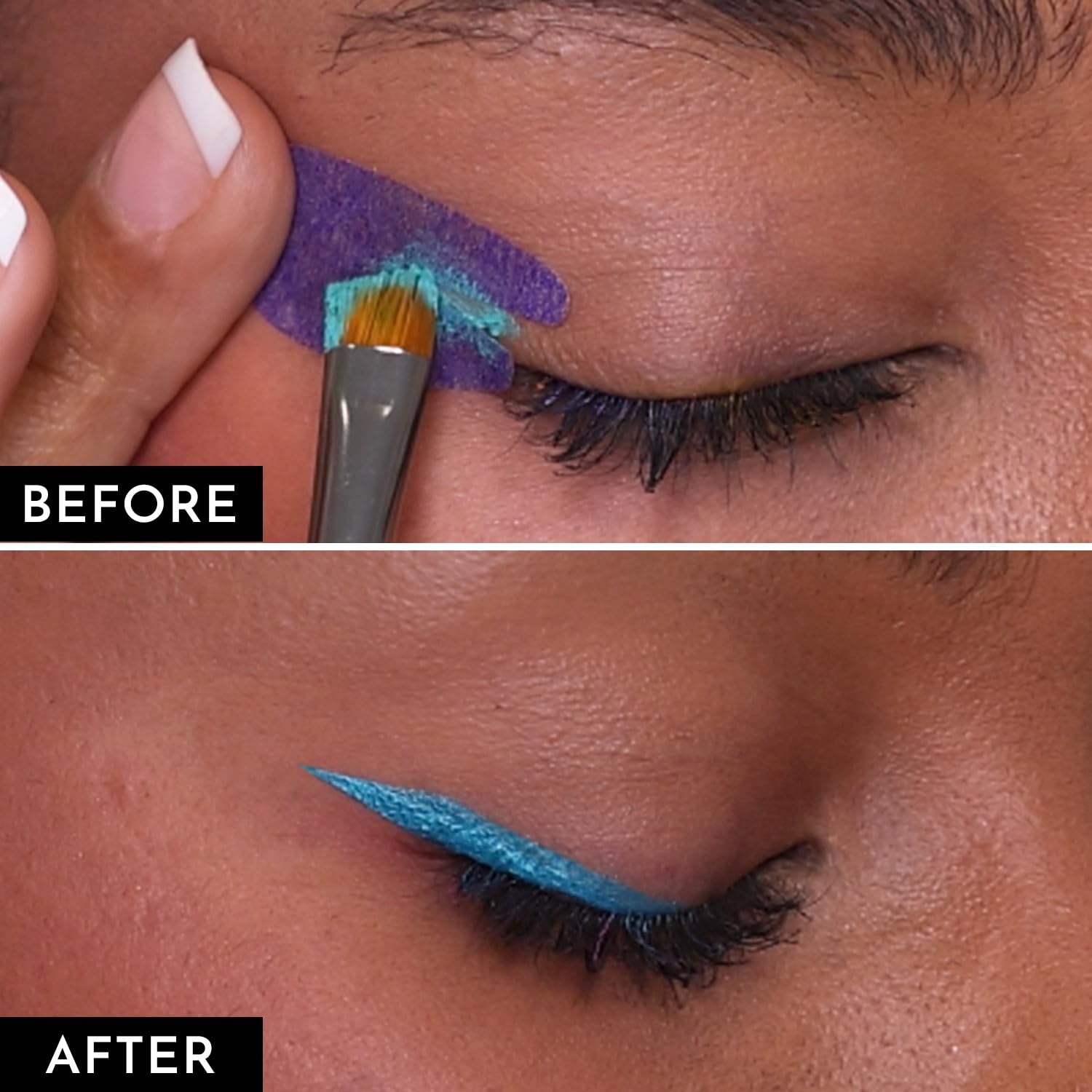 Beth Bender Beauty Pro Go Eyeliner Stencil — Cat Eye Kit, USA Made, Vegan & Cruelty-Free (Pack of 2, 48 Stencils)