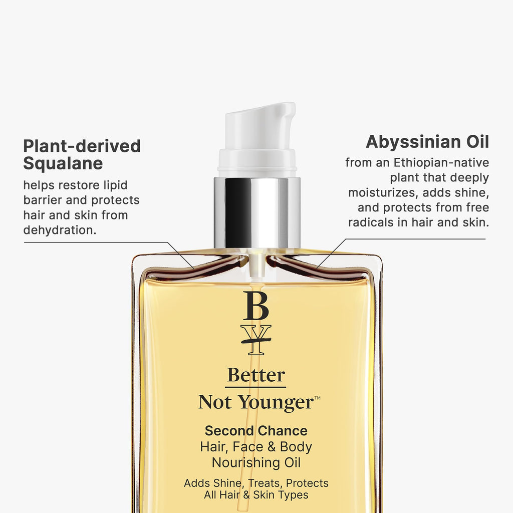 Better Not Younger Nourishing Oil for Face, Body & Hair — Lightweight, Fast-Absorbing Hydration for Women Over 40