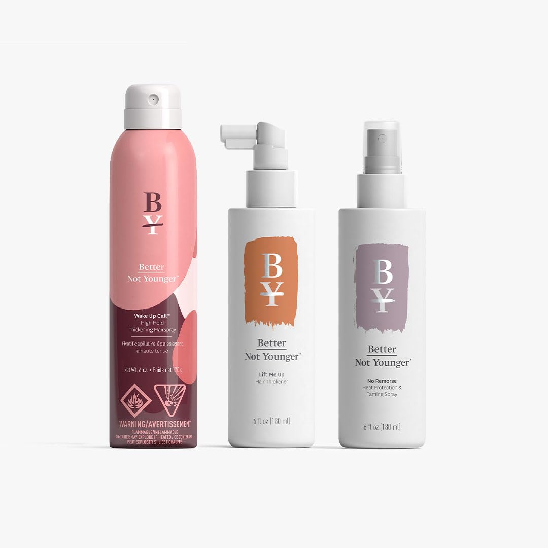 Better Not Younger Wake Up Call High Hold Hair Spray + Thickening Spray — Volume Styling Bundle