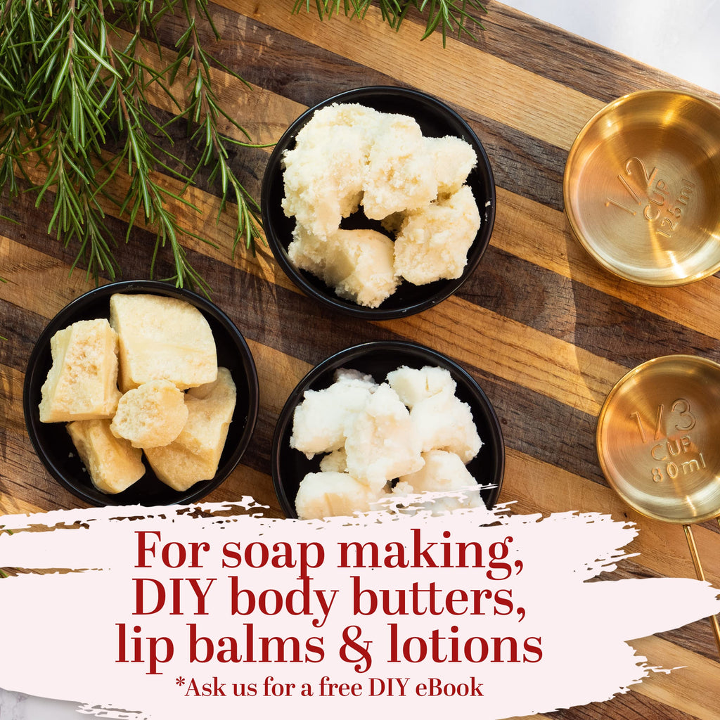 Better Shea Butter 3-Pack: Raw Shea, Mango & Cocoa Butters – 16 oz Each (Total 48 oz) for DIY Skincare