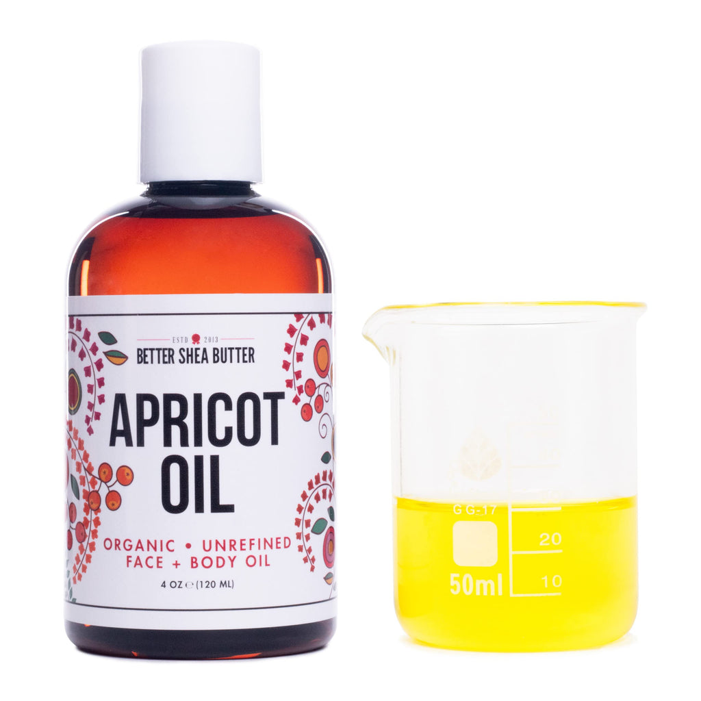 Better Shea Butter Organic Apricot Oil | 100% Pure & Cold-Pressed | 4 oz