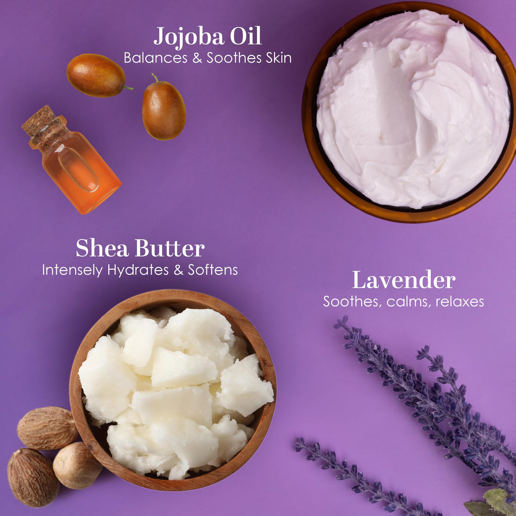 Better Shea Butter Lavender Body Butter – Non-Greasy Moisturizer with Shea & Jojoba