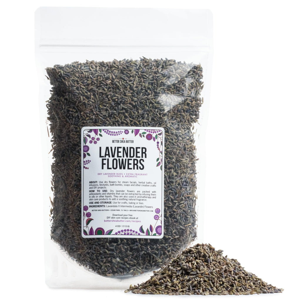 Better Shea Butter Lavender Buds Food Grade – Bulk Dried Lavender for Soap, Tea, Cooking