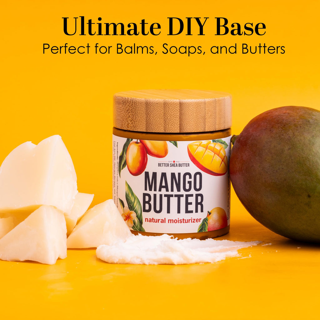 Better Shea Butter Raw Mango Butter – 100% Pure Mango Seed for Skin & Hair (8 oz)