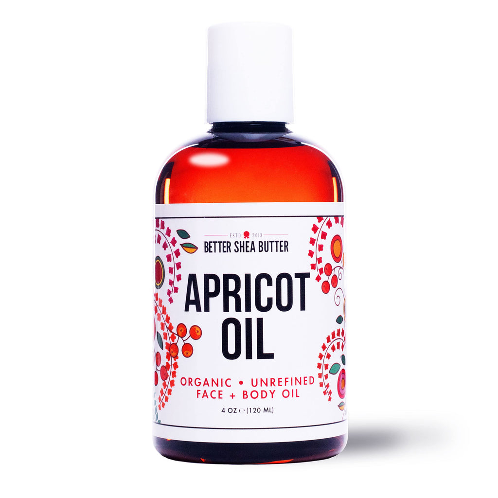 Better Shea Butter Organic Apricot Oil | 100% Pure & Cold-Pressed | 4 oz