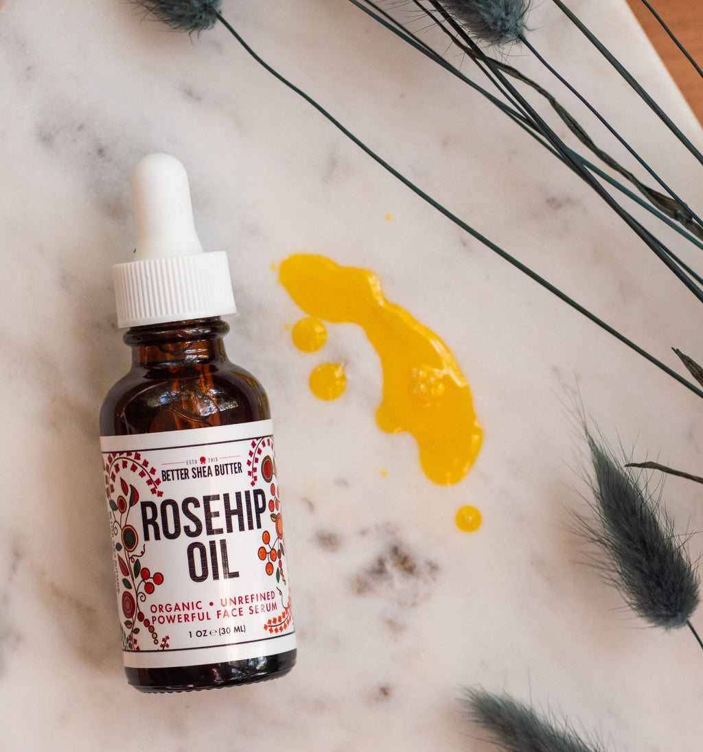 Better Shea Butter Organic Rosehip Oil | 100% Pure Cold-Pressed Face Oil for Gua Sha | 1 oz