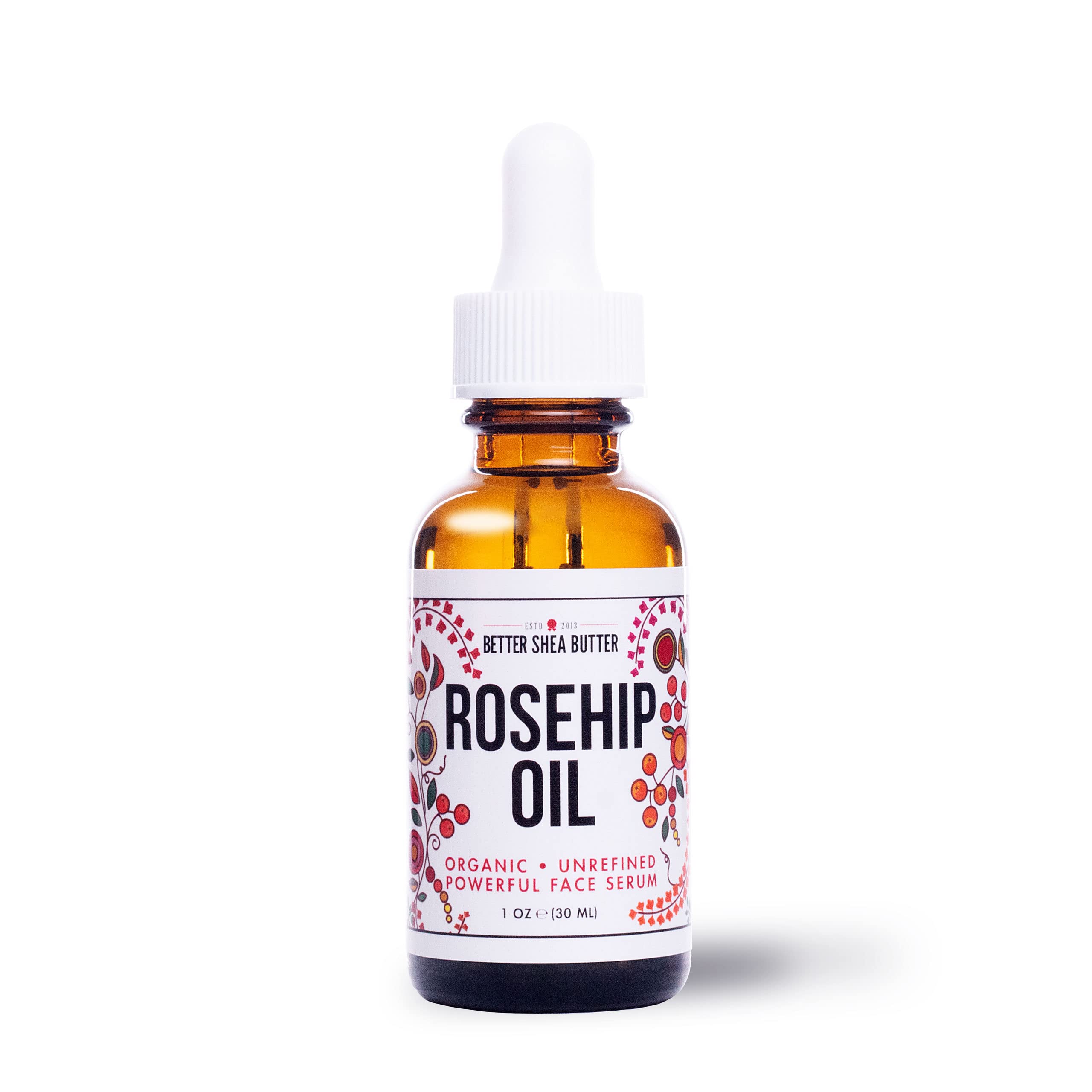 Better Shea Butter Organic Rosehip Oil | 100% Pure Cold-Pressed Face Oil for Gua Sha | 1 oz
