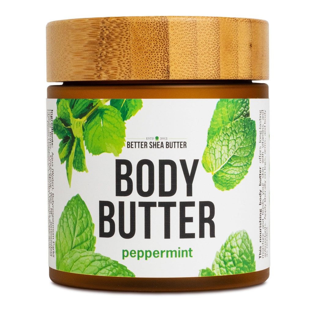 Better Shea Butter Peppermint Body Lotion – Lightweight, Non-Greasy Moisturizer for All Skin Types | 8 oz