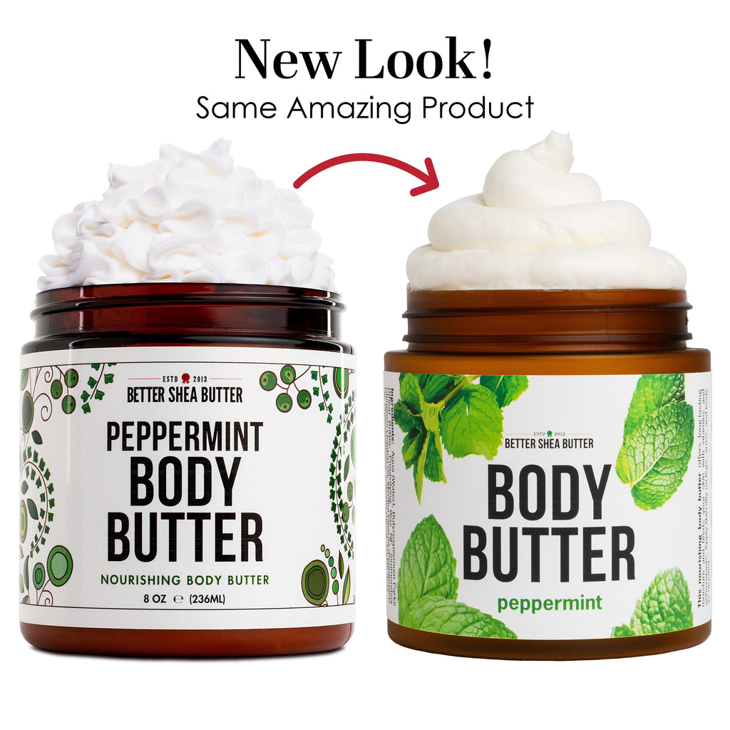 Better Shea Butter Peppermint Body Lotion – Lightweight, Non-Greasy Moisturizer for All Skin Types | 8 oz