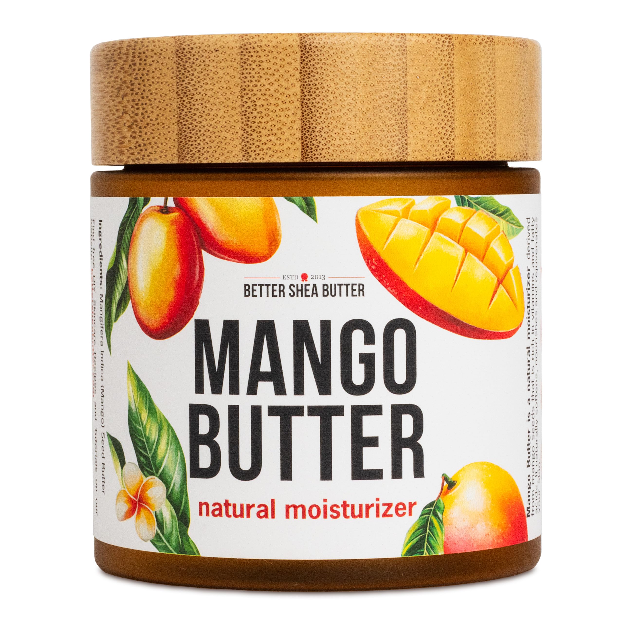 Better Shea Butter Raw Mango Butter – 100% Pure Mango Seed for Skin & Hair (8 oz)