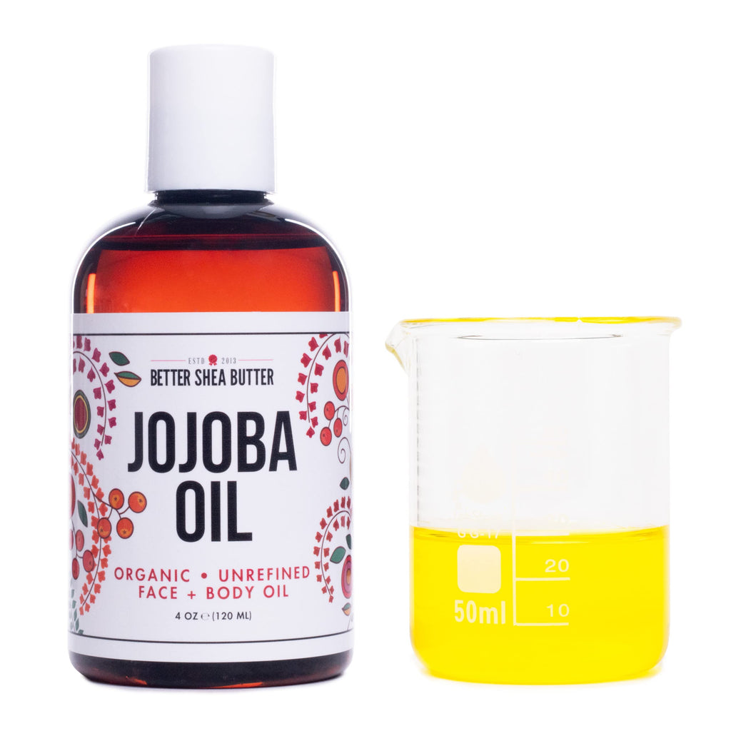 Better Shea Butter Organic Jojoba Oil – 100% Pure, Cold-Pressed (4 oz)