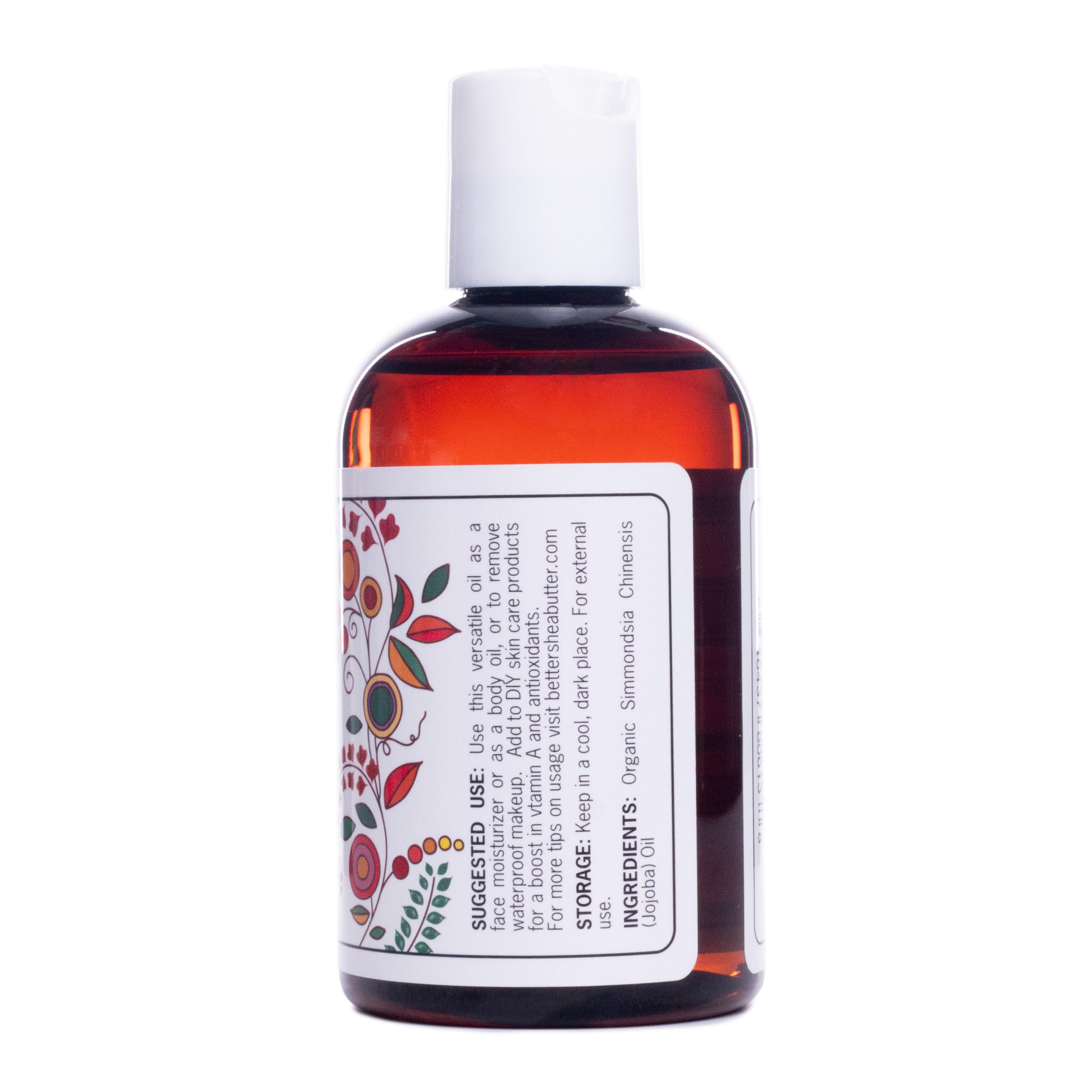 Better Shea Butter Organic Jojoba Oil – 100% Pure, Cold-Pressed (4 oz)