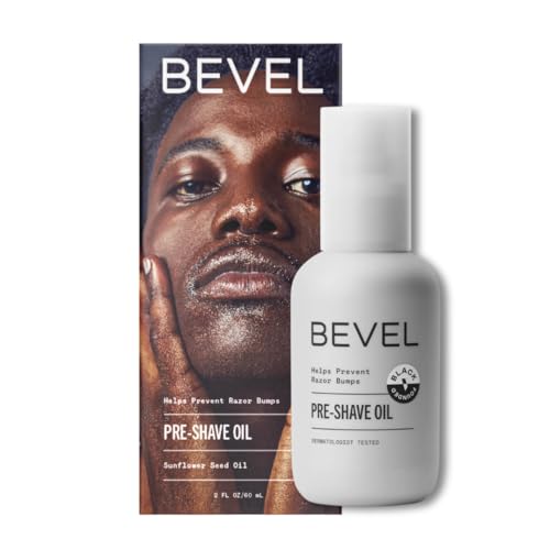 Bevel Pre Shave Oil for Men — Castor, Olive Oil & Tea Tree Oil, 2 fl oz